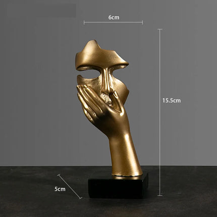 Choice Resin Abstract Mask Figurine Home Office Decor by zapcart