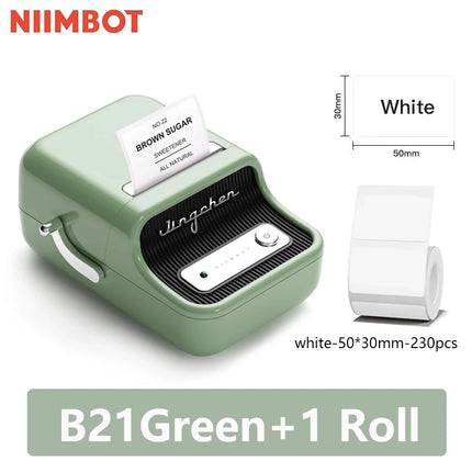 Niimbot B21 Mini Portable Thermal Label Printer For Home by zapcart