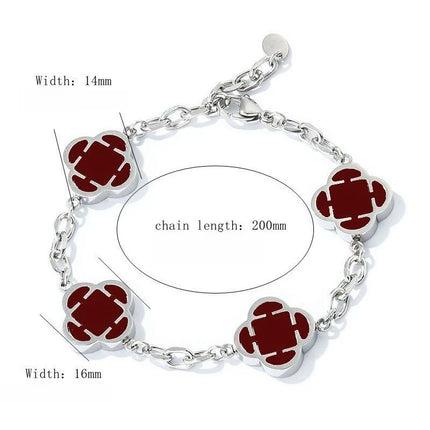 Stylish Petal Chan Bracelets for Men Boys,Waterproof Natural Shell Chain Links Wristband,Birthday Gift by zapcart