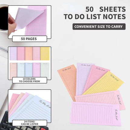 Choice Candy Color Daily Schedule Memo Pad For Students by zapcart