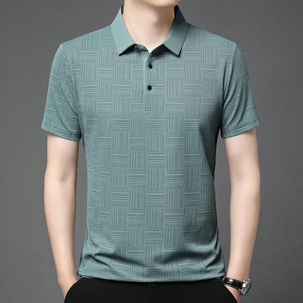 Mens Casual Printed Polo Shirt By CN Zhejiang Breathable by zapcart