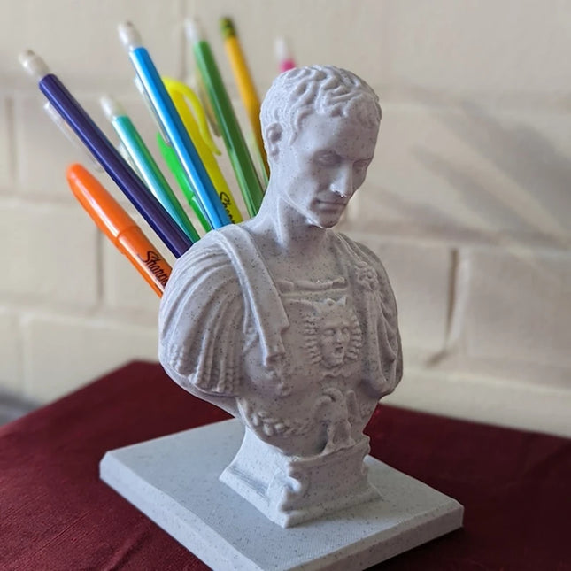Choice Julius Caesar Statue Desk Pen Holder Organizer Gift by zapcart