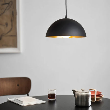 GEW Modern Pendant Lights Black Aluminum Semicircle Kitchen by zapcart