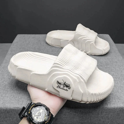 Men Anti Slip Outdoor Slippers PVC Pool Slides Summer