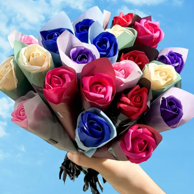 Soap Rose Artificial Flowers Gift For Valentines Day by zapcart