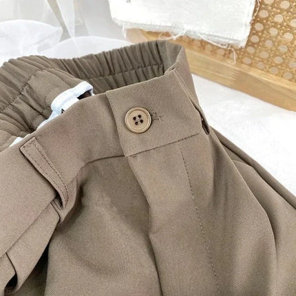 Women Harem Pants Elastic High Waist Black Office Trousers by zapcart