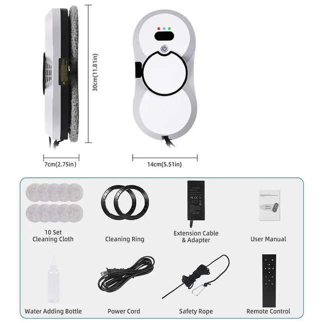 Zqoxinnova Robot Window Cleaner Pro Auto Clean Glass Home by zapcart