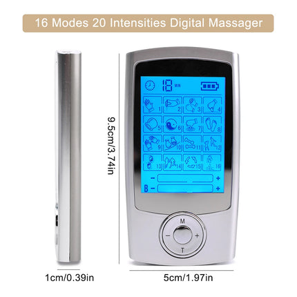 OPSLEA Tens Unit EMS Muscle Stimulator 16 Modes Home Use by zapcart