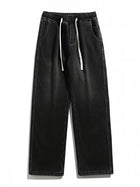 Anbican Fleece Lined Winter Mens Jeans Warm Straight Denim by zapcart
