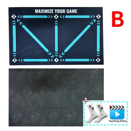 Raovte Football Training Mat 90cm Non Slip Foldable Kids by zapcart