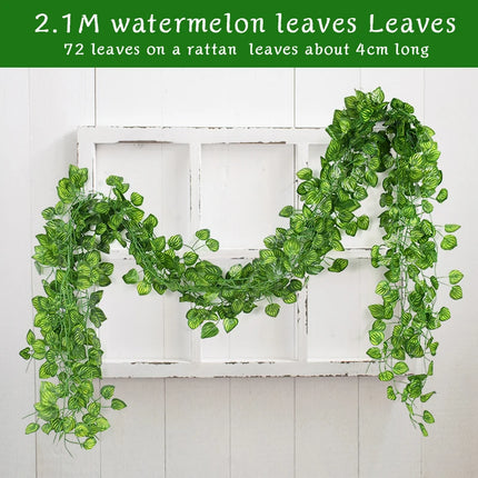 ZQNYCYCN 2.1M Silk Ivy Leaf Garland for Weddings and Decor by zapcart