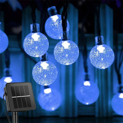 TDRSHINE Solar String Lights Crystal Globe 8 Modes Garden by zapcart