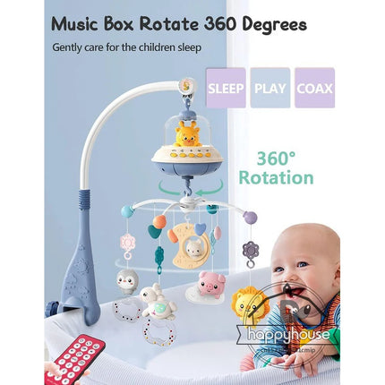 Musical Baby Crib Mobile Newborns Lights Music Projection by zapcart
