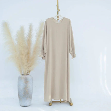 Abaya Dress For Muslim Women Elegant Long Sleeve Ramadan by zapcart
