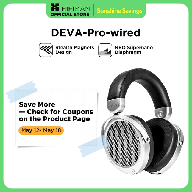 HIFIMAN Deva Pro OpenBack Planar Headphones For Audiophiles by zapcart