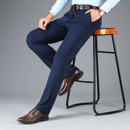 ENWEIGECN Men's Stretch Casual Business Suit Pants Big Size by zapcart