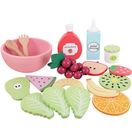 Wooden Kitchen Toy Set Educational Fruits And Veggies Kids by zapcart