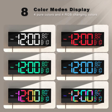Zapcart 16 Digital Wall Clock With LED Display Living Room