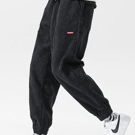 Zoyleircn Corduroy Sweatpants For Men Loose Fit Tech Fleece by zapcart