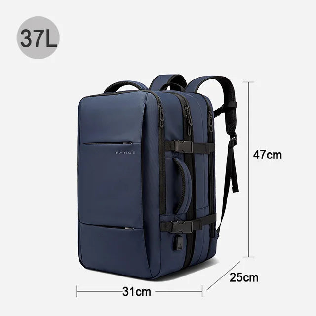 Bange Expandable Men's Waterproof 17.3in Laptop Backpack by zapcart