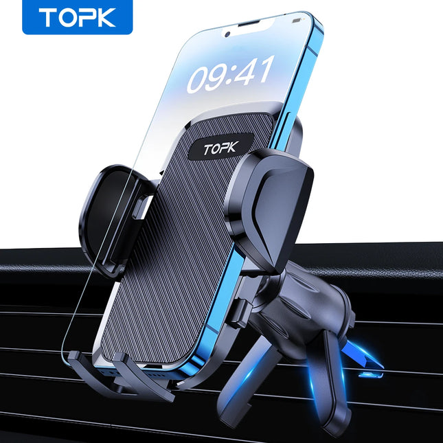 TOPK Car Phone Holder Gravity Clamp For All Phones Pro by zapcart