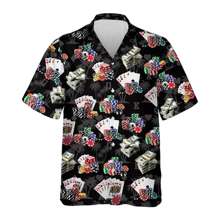 Bold Las Vegas 3D Print Beach Shirt For Men CN Guangdong by zapcart