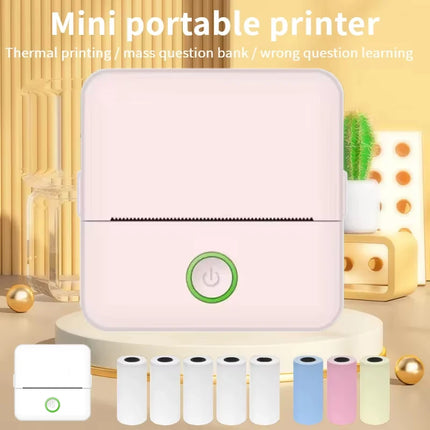 X6 Mini Pocket Label Printer Bluetooth Inkless Students by zapcart