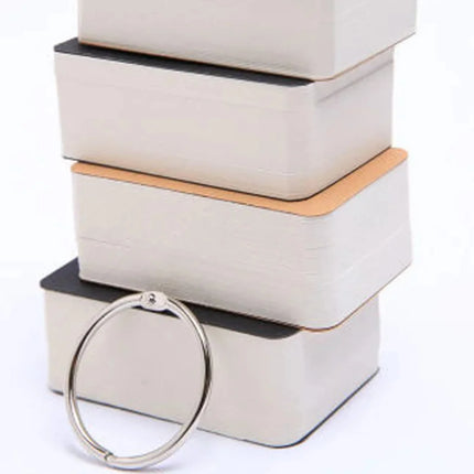 Moonbiffy Blank Pocket Memo Pad Ring 100 Sheets Students by zapcart