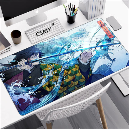 Demon Slayer Gaming Mouse Pad CSMY Non Slip Desk Mat by zapcart