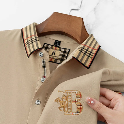 CN Jiangxi Mens Polo Shirt Luxury Embroidered Anti Wrinkle by zapcart