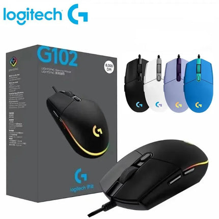 Logitech G102 Wired Gaming Mouse 8000 DPI RGB For PC Mac by zapcart