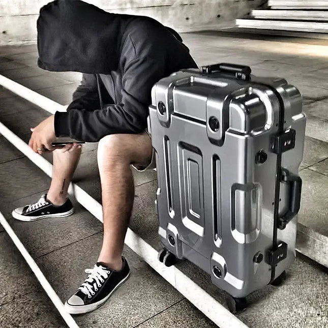 LAOSHIZICN Travel Luggage Spinner Wheels Unisex Lock by zapcart