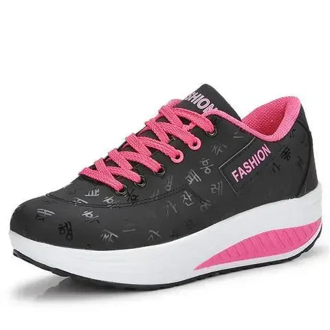 YBQJOO Women Platform Sneakers Plus Size All Day Comfort by zapcart