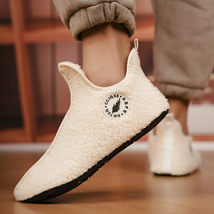 YRZLCN Winter Slippers for Men Women Non Slip Warm Plush by zapcart