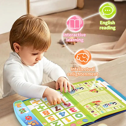 Kids Electronic Audio Book English Educational Sound Book Smart Cognitive Book Early Educational Toys Toddler Xmas Newyear Gift by zapcart