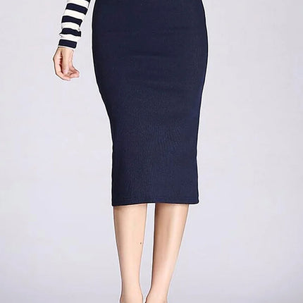 Reachshore Long Pencil Skirt Women Slim Silhouette Chic by zapcart