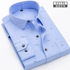 CN Zhejiang Men Slim Printed Long Sleeve Shirt Non Iron by zapcart