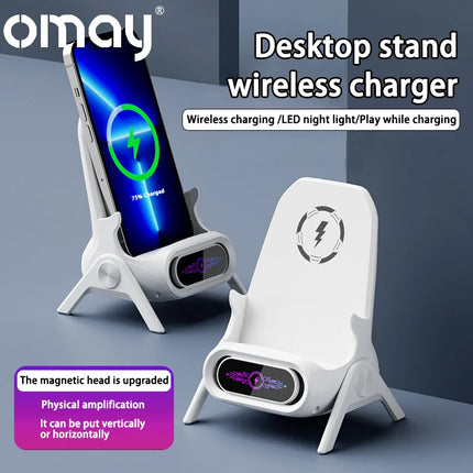 CQJT Cordless Charger Desk Phone Stand 3in1 Fast Charger by zapcart