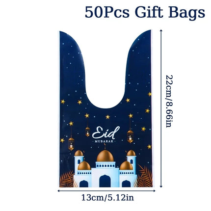 Eid Mubarak Gift Bags Ramadan Candy Cookies Muslim Party by zapcart