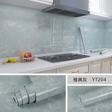 Marble Self Adhesive Wallpaper Waterproof Kitchen Decor by zapcart