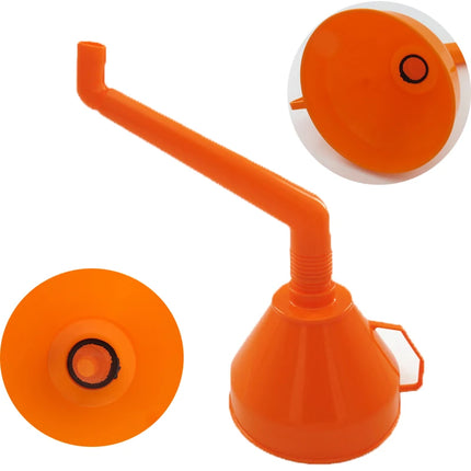 Refueling Funnel With Filter And Detachable Hose For Cars by zapcart