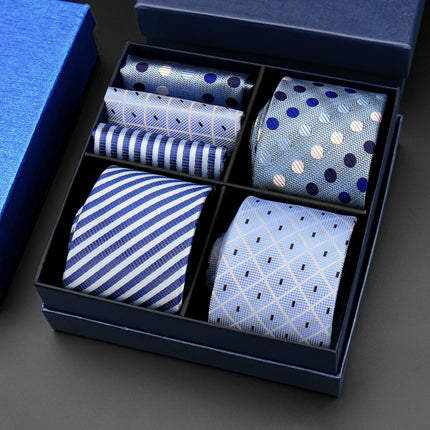 Mens Tie Hanky Set Burgundy Paisley Wedding Gift Box 3pcs by zapcart