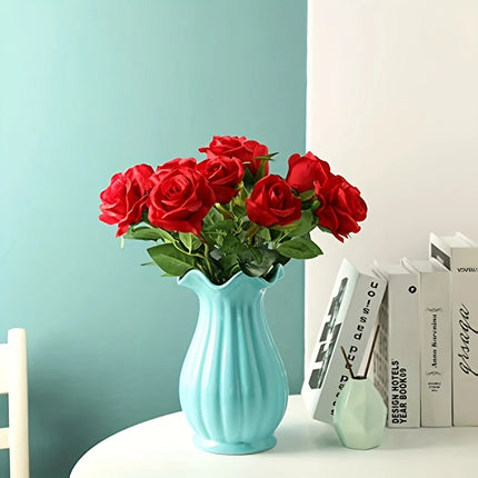 ZhejiangChoice Realistic Artificial Rose Bouquet for Weddings by zapcart