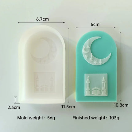 Choice Ramadan Moon Star Silicone Candle Mold For Muslims by zapcart