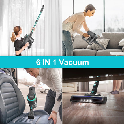 YISORA N300 Cordless Vacuum For Pet Hair 20Kpa Lightweight by zapcart