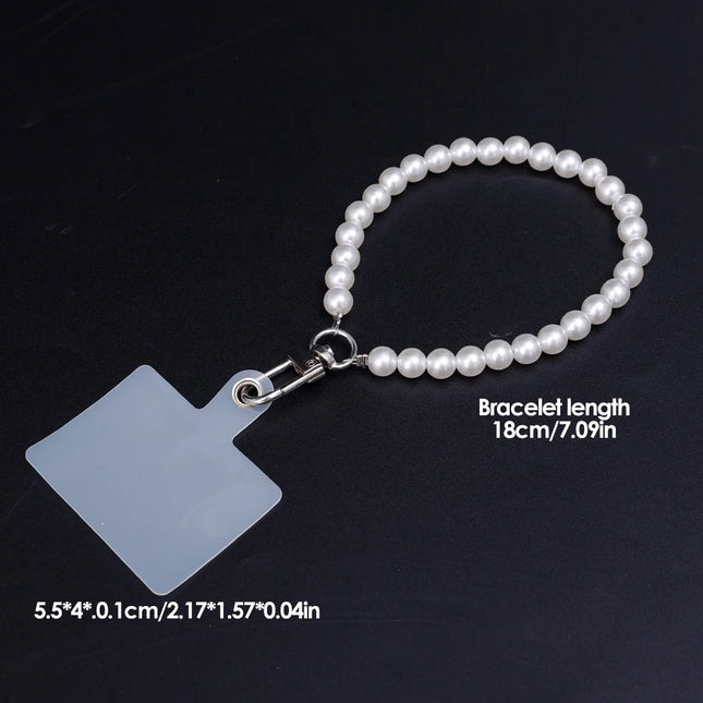 BAPPSUSCN Pearl Phone Lanyard Anti Lost Clip For Women by zapcart