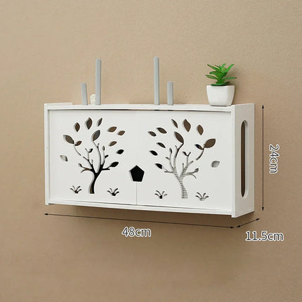 Dreamburgh Wall Mounted Router Shelf Living Room Storage by zapcart