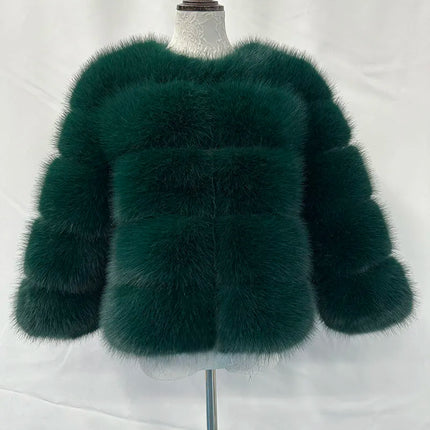 FANPUGUIZHEN Pink Faux Fur Coat For Women Warm And Elegant by zapcart