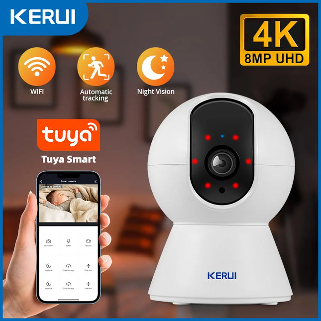 KERUI 5MP 4K Smart WiFi Home Security Camera AI Tracking by zapcart