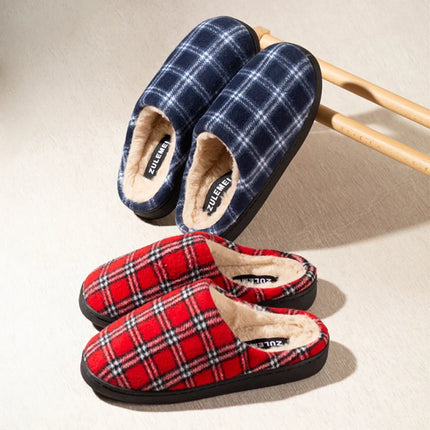 CN Jiangxi Mens Slippers Warm Fleece Non Slip Indoor Cozy by zapcart